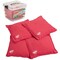 Triumph 16 oz. Canvas Duck Bean Bags with Tub, Red, 4PK 12-0055RD-2W - alternate 1